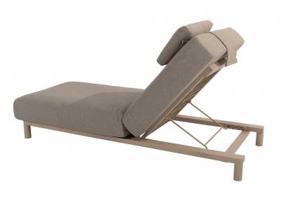 4 Seasons Outdoor Madeira Sunbed, inkl. Polster, latte