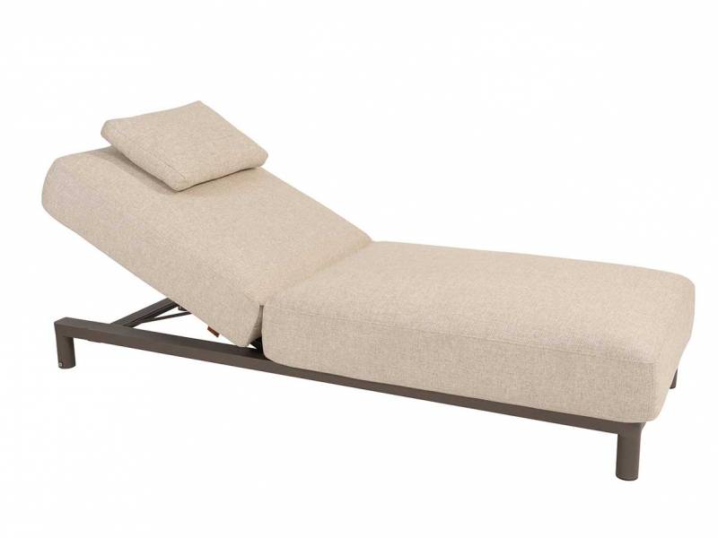 4 Seasons Outdoor Madeira Sunbed, inkl. Polster, terre