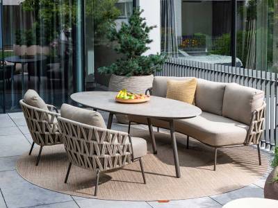 4 Seasons Outdoor Mallorca low Dining Stuhl inkl. 2 Kissen