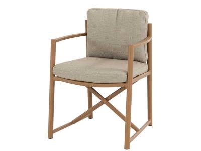 4 Seasons Outdoor Marina Dining Stuhl Teak inkl. 2 Kissen