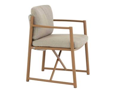 4 Seasons Outdoor Marina Dining Stuhl Teak inkl. 2 Kissen