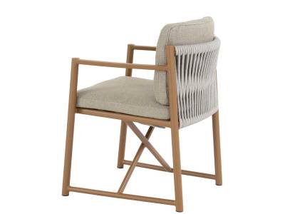 4 Seasons Outdoor Marina Dining Stuhl Teak inkl. 2 Kissen