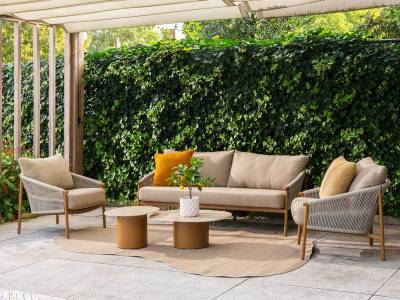 4 Seasons Outdoor Milos Living Sessel inkl. 2 Kissen