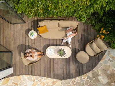 4 Seasons Outdoor Molina Living Sessel inkl. 2 Kissen