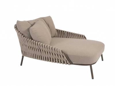 4 Seasons Outdoor Montera Daybed, terre inkl. 3 Kissen