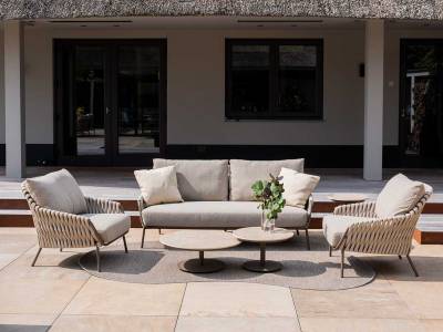 4 Seasons Outdoor Montera Living-Sessel, terre inkl. Kissenset