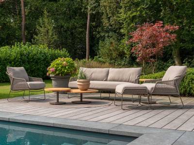 4 Seasons Outdoor Moretti 3-Sitzer Living-Sofa mit Polster
