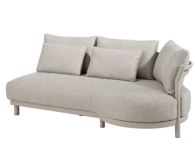 4 Seasons Outdoor Mykonos Cuddle Bench inkl. 6 Kissen, links