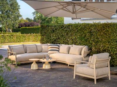 4 Seasons Outdoor Mykonos XL Eckmodul inkl. 4 Kissen, links