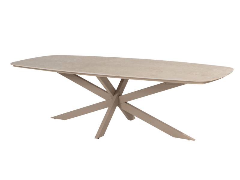 4 Seasons Outdoor Nevada low Esstisch 250x105 cm, Latte