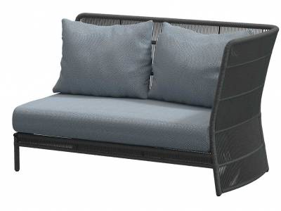 4 Seasons Outdoor Oriënt 2-Sitzer Platinum links, inkl. 3 Kissen