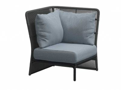 4 Seasons Outdoor Oriënt Eck-Modul Platinuim inkl. 3 Kissen