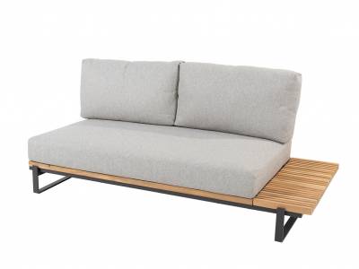 4 Seasons Outdoor Osaka 2-Sitzer-Sofa mit 3 Kissen teak, links