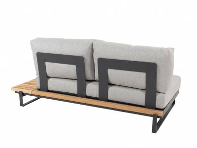 4 Seasons Outdoor Osaka 2-Sitzer-Sofa mit 3 Kissen teak, links