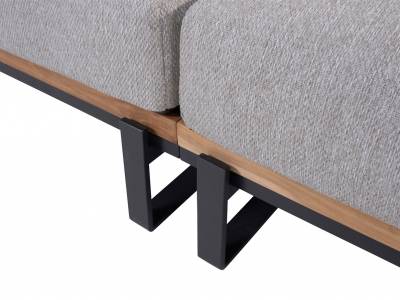 4 Seasons Outdoor Osaka 2-Sitzer-Sofa mit 3 Kissen teak, links