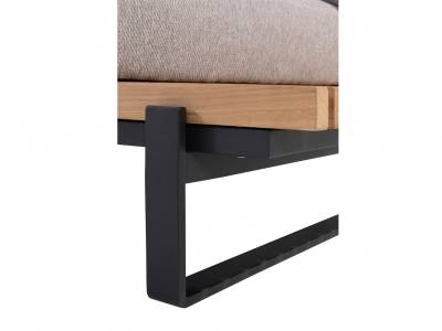 4 Seasons Outdoor Osaka 2-Sitzer-Sofa mit 3 Kissen teak, links