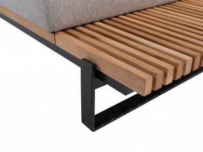 4 Seasons Outdoor Osaka 2-Sitzer-Sofa mit 3 Kissen teak, links