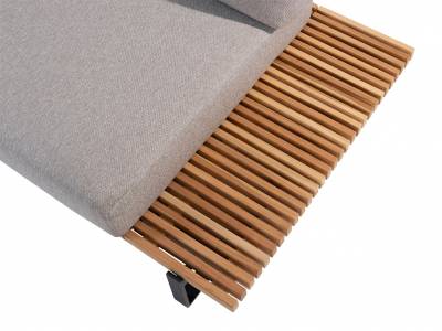 4 Seasons Outdoor Osaka 2-Sitzer-Sofa mit 3 Kissen teak, links