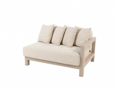 4 Seasons Outdoor Raffinato 1,5-Sitzer Sofa, links inklusive Kissen