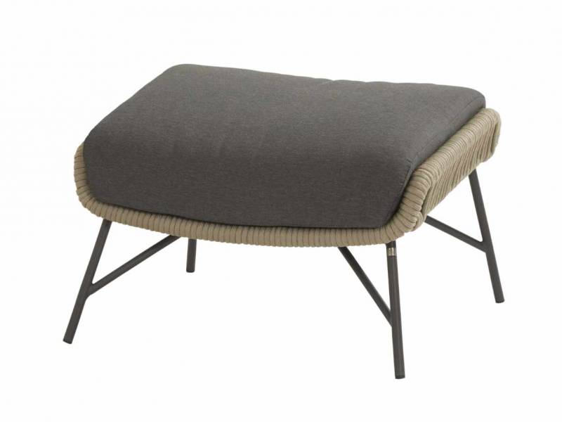 4 Seasons Outdoor Ramblas foostool Taupe inkl. Kissen