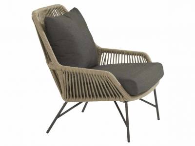 4 Seasons Outdoor Ramblas living Sessel Taupe inkl. 2 Kissen