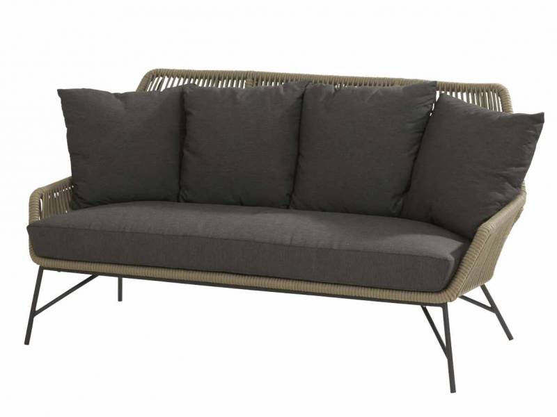 4 Seasons Outdoor Ramblas Sofa 2.5 -Sitzer Taupe inkl. 5 Kissen