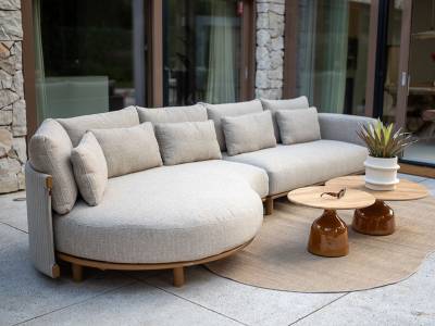 4 Seasons Outdoor Safina Chaise Lounge inkl. 7 Kissen