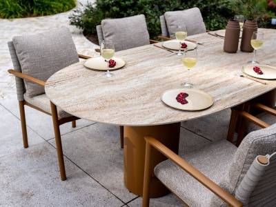 4 Seasons Outdoor Safina Dining Stuhl inkl. 2 Kissen