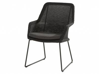 4 Seasons Outdoor Samoa Dining Sessel, anthrazit inkl. Kissen
