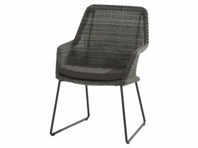 4 Seasons Outdoor Samoa Dining Sessel, charcoal inkl. Kissen