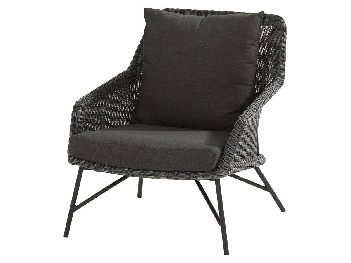 4 Seasons Outdoor Samoa Lounge Sessel Charcoal Inkl Kissen Gartenmobel Hamburg Shop