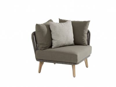 4 Seasons Outdoor Santander Eckmodul, Rope Band Mid grey