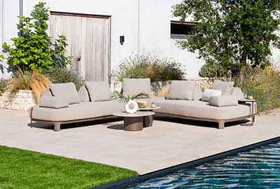 4 Seasons Outdoor Santorini Eckmodul XL inkl. Polstern