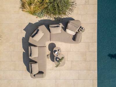 4 Seasons Outdoor Santorini Eckmodul XL inkl. Polstern
