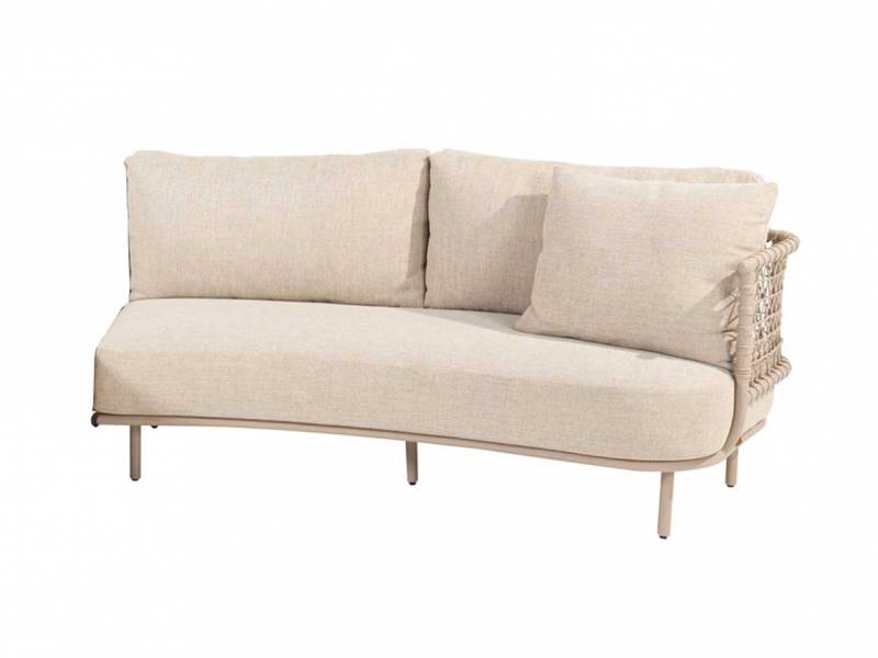 4 Seasons Outdoor Sardinia 2-Sitzer Sofa mit 3 Polster und Kissen