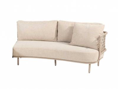 4 Seasons Outdoor Sardinia 2-Sitzer Sofa mit 3 Polster und Kissen