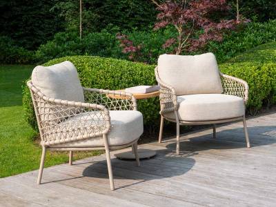 4 Seasons Outdoor Sardinia niedriger Dining-Sessel inkl. Polster
