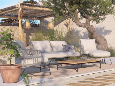 4 Seasons Outdoor Sempre Living-Sessel inkl. 2 Kissen
