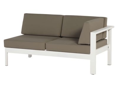 4 Seasons Outdoor Serie Cosmo Modular Living, 2 Sitzer links, weiß