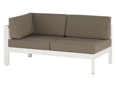 4 Seasons Outdoor Serie Cosmo Modular Living, 2 Sitzer rechts, weiß
