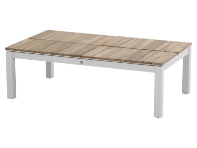 4 Seasons Outdoor Serie FORIO, Kaffeetisch Teak, 120 x 75 cm, verstellbar