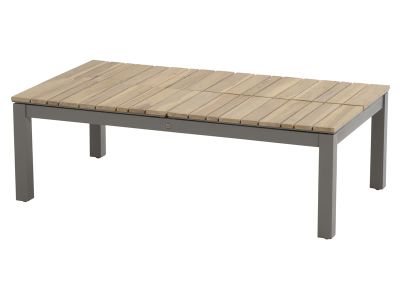 4 Seasons Outdoor Serie FORIO, Kaffeetisch Teak, 120 x 75 cm, verstellbar