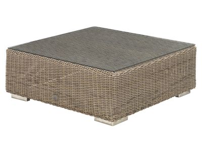 4 Seasons Outdoor Serie Kingston, Kaffeetisch, Glas Top 95x95 cm