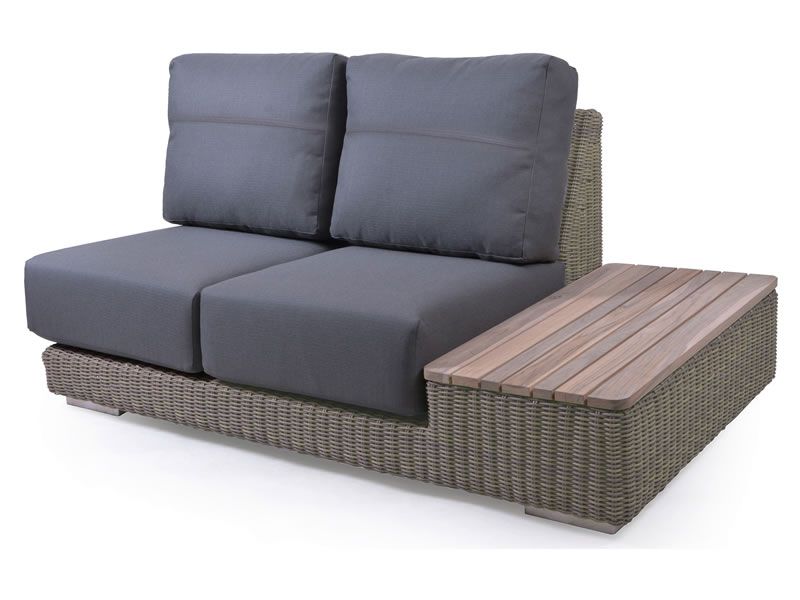 4 Seasons Outdoor Serie Kingston, modularer 2 Sitzer, Insel links