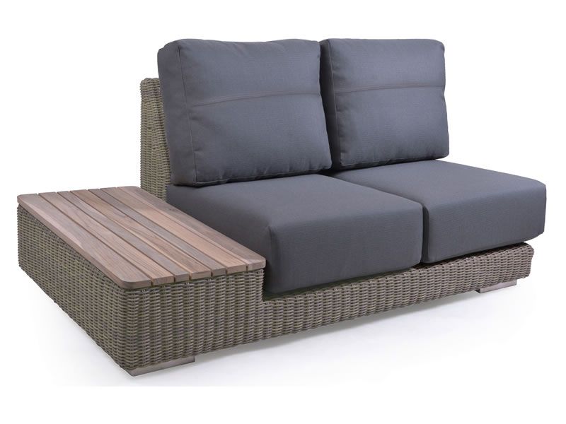 4 Seasons Outdoor Serie Kingston, modularer 2 Sitzer, Insel rechts