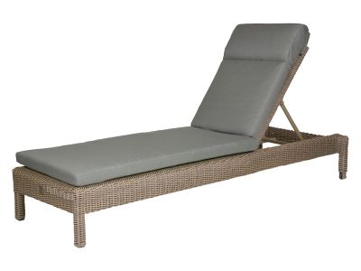4 Seasons Outdoor Serie Mambo, Sonnenliege mit Kissen, Pure