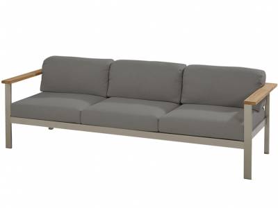 4 Seasons Outdoor Serie ORION, 3-Sitzer mit zwei Armlehnen, Edelstahl