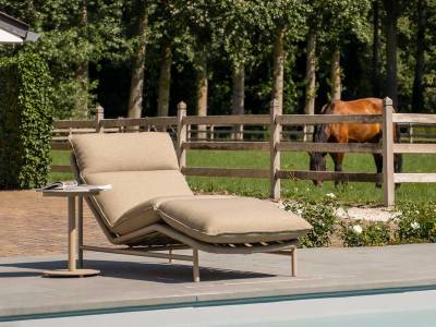 4 Seasons Outdoor Tahiti Sunbed inkl. Kissen, latte