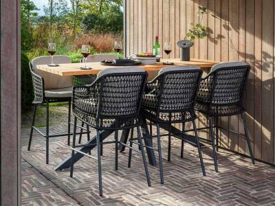 4 Seasons Outdoor Tramonti Barstuhl, anthrazit