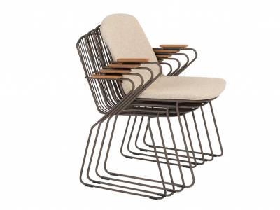 4 Seasons Outdoor Veneto Stuhl terre mit Polster